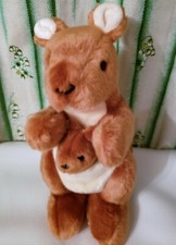 Ty Beanie Buddy POUCH The Kangaroo and Little Joey Baby Bean Plush 2000 aposentado comprar usado  Enviando para Brazil