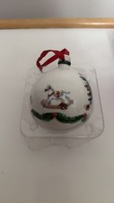 Usado, Enfeite de árvore globo de Natal Nikko com caixa branco Natal raro comprar usado  Enviando para Brazil