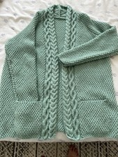 Hand knitted aran for sale  PERTH