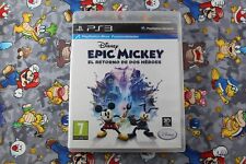 PLAY STATION 3 PS3 DISNEY EPIC MICKEY 2 EL RETORNO DE DOS HEROES PAL ESPAÑA comprar usado  Enviando para Brazil