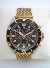 CITIZEN ECO DRIVE RELÓGIO CRONÓGRAFO MASCULINO AT2434-54E MALHA DE AÇO INOXIDÁVEL GENUÍNO comprar usado  Enviando para Brazil