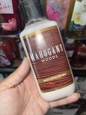 Używany, Bath & Body Works Mahoń Woods Balsam do ciała dla mężczyzn 8 fl oz Nowy i zapieczętowany na sprzedaż  Wysyłka do Poland