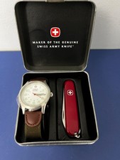 Relógio de pulso masculino Wenger suíço militar aço inoxidável e faca 7299X/T novo batt, usado comprar usado  Enviando para Brazil