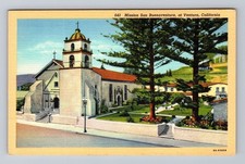 Cartão postal vintage lembrança postal Ventura CA-California Mission San Buenaventura comprar usado  Enviando para Brazil