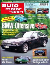 2) Auto Motor Sport AMS 08/2000 - Ford Focus 1.6 16V Tr - VW Golf IV 1.6 mit 10 comprar usado  Enviando para Brazil
