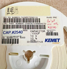 Usado, Capacitor de cerâmica Kemet SMD .1uF 50v 0603 X7R C0603C104K5RAC MLCC RoHS novo 100 peças comprar usado  Enviando para Brazil