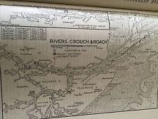 Vintage sea chart for sale  BECCLES