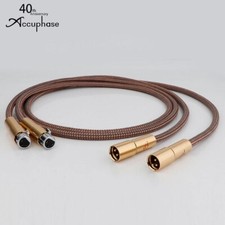 Par Accuphase 40º Aniversário Áudio HiFi XLR RCA OFC Cabo de Cobre Banhado a Ouro comprar usado  Enviando para Brazil