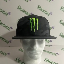 Usado, Boné camuflado Monster Energy Drink Snapback ajustável bico plano OSFM comprar usado  Enviando para Brazil