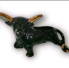 Black ceramic bull for sale  Wise