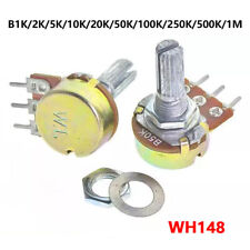 Potenciômetro linear resistente variável WH148 B1/2/5/10/20/50/100/250/500K/1M Ohm comprar usado  Enviando para Brazil