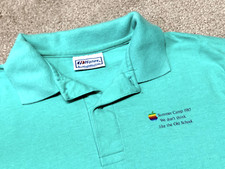 Camisa polo vintage não usada "Summer Camp 1987, Old School" computador Apple arco-íris comprar usado  Enviando para Brazil