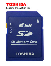 Cartão de memória Toshiba 2GB cartão SD seguro digital C4 padrão SD-M02G com estojo comprar usado  Enviando para Brazil