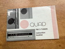 Quad tuner instruction for sale  POULTON-LE-FYLDE