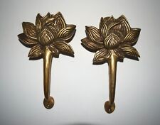Extrator de porta de lótus sagrado inspirado na natureza latão floral maçaneta de porta para showroom HK248 comprar usado  Enviando para Brazil