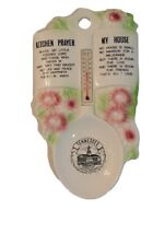 Colher de oração de cozinha descanso com termômetro kitsch decoração de parede rosa vintage Tennessee comprar usado  Enviando para Brazil