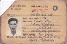 1962 vietnamese card d'occasion  Expédié en Belgium
