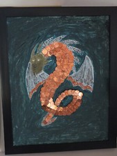 Drachen handarbeit unikat gebraucht kaufen  Ebern