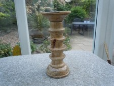 Wooden pillar candlestick for sale  LEICESTER