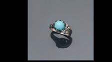 Bague blanc ornée d'occasion  Paris IX