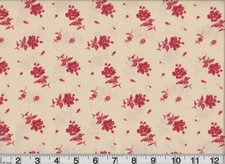 Tecido de 1 jarda Northport vermelho floral colcha loja qualidade algodão 44" largura A comprar usado  Enviando para Brazil