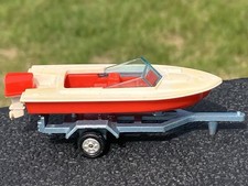 Usado, Barco a motor vintage Tomica Yamaha com reboque excelente estado fundido em escala 1/64 comprar usado  Enviando para Brazil