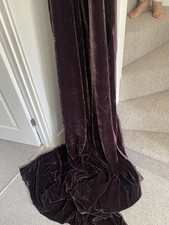 Velvet fabric dark for sale  WHITSTABLE