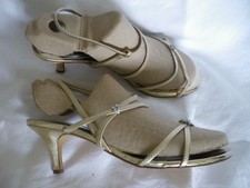 Gold strappy evening for sale  SWADLINCOTE