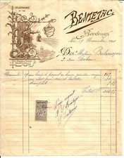 Bordeaux invoices 1894 d'occasion  Expédié en Belgium