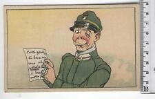 Cartolina militare disegno usato  Italia