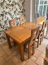 Solid oak dining for sale  LUTON