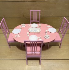 Usado, 1993 Vintage Barbie Móveis Sala de Jantar Mesa e Cadeiras com Configurações de Lugar comprar usado  Enviando para Brazil