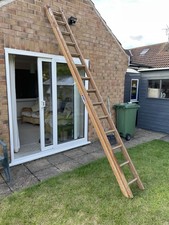 Extending timber ladder for sale  YORK