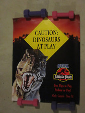 Cuidado: Dinosaurs At Play Jurassic Park Sega Genesis loja promocional pôster de exibição comprar usado  Enviando para Brazil