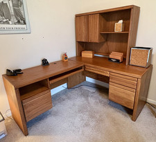 Shaped desk hutch for sale  Jacksonville