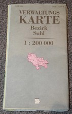 Ddr verwaltungskarte bezirk gebraucht kaufen  Deutschland
