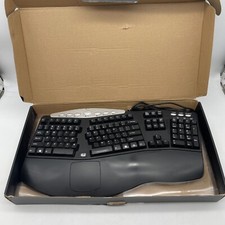 Teclado USB ergonômico Adesso PCK-208B contorno de mídia preto gamer PC para jogos comprar usado  Enviando para Brazil