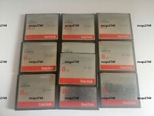 Usado, Tarjeta de memoria SanDisk 8 GB Ultra CF 50 MB/S CompactFlash 10 piezas segunda mano  Embacar hacia Argentina