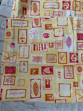 Painéis de cortina de tecido vintage meados do século Atomic Sputnik coquetel festa 50x40 comprar usado  Enviando para Brazil