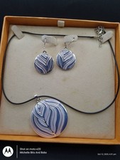 Silver tone purple for sale  LONDON