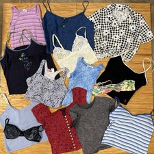 Lote por atacado feminino vintage Y2K listras grunge fadas - 14 peças comprar usado  Enviando para Brazil