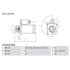 Bosch anlasser 0986011280 gebraucht kaufen  Idar-Oberstein