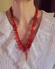 Collier vintage corail d'occasion  Romilly-sur-Seine