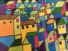 Quadro dipinto carta usato  Firenze