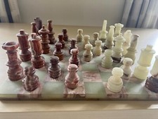 Onyx marble chess for sale  MATLOCK