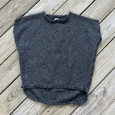 Poncho suéter feminino Cuyana cinza 100% bebê alpaca tamanho único comprar usado  Enviando para Brazil