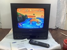 Monitor Samsung TV/VCR combo CXB1322 13”-VCR. Controle remoto e manual incluídos FUNCIONANDO comprar usado  Enviando para Brazil