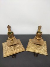 Antique brass candle for sale  ANDOVER