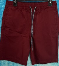 Shorts chino Pacsun vermelho vôlei masculino S cordão elástico bolsos na cintura comprar usado  Enviando para Brazil