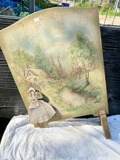 Vintage antique handpainted for sale  PRESTON